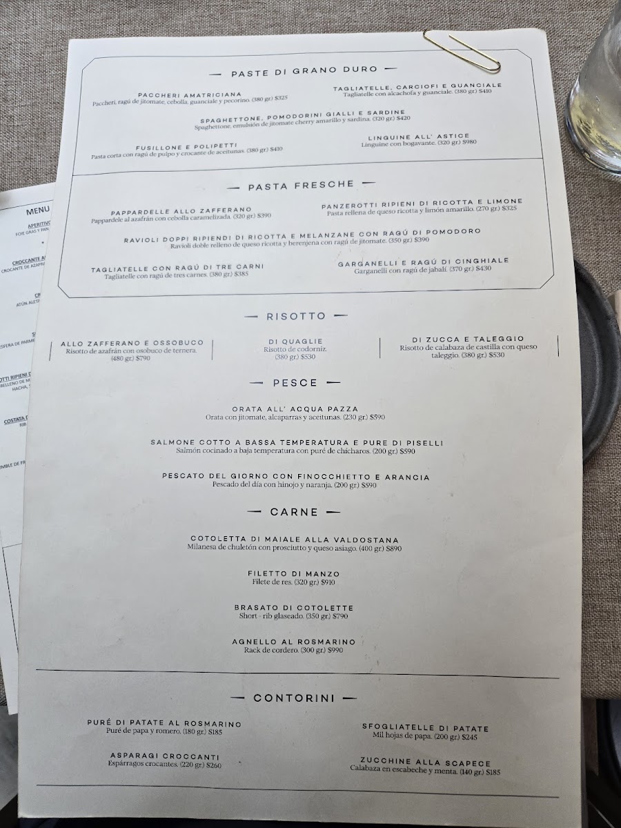 Osteria del Becco Menu - Image 4